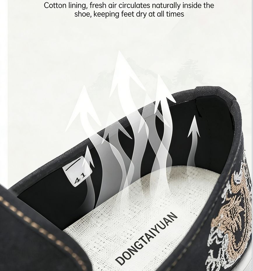 Handmade Old Beijing Cloth Shoes for Men