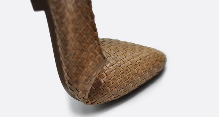 New Vintage Hand-Woven Shoes for Women Genuine Leather Flat Sole Pointed Toe
