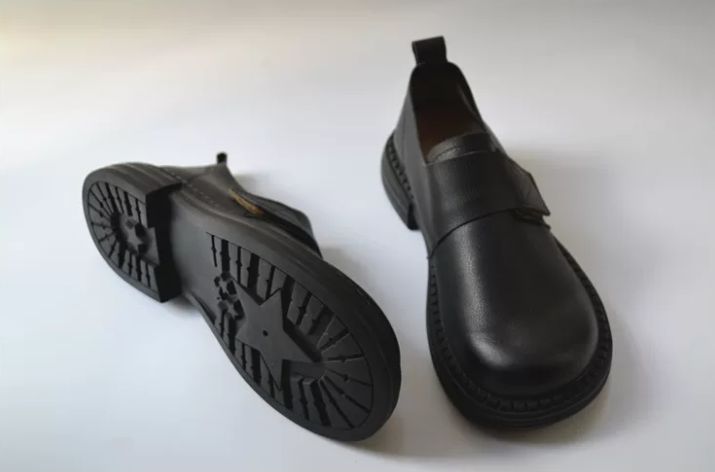 Handmade Leather Shoes for Women Vintage Leather Shoes Loafers for Women