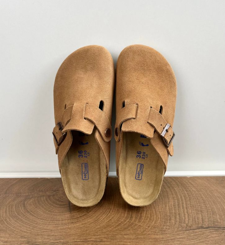 BURKIN shoes Retro Cork-covered Head-Trimmed Slip-on Shoes Women's and Men's Matching Outerwear Style Slip-on Shoes One-Piece Footwear