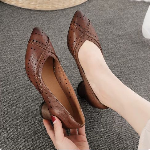 Hnadmade Vintage Leather Sandals For Women