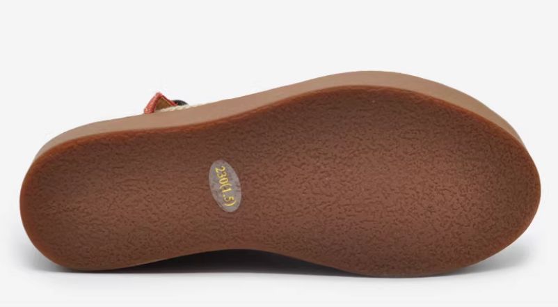 Retro Handmade Shoes Leather Low-Heeled Women's Waterproof Platform Slip-on Shoes with Buckle Thick Sole