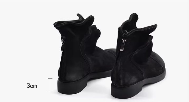 Vintage Martin Boots for Women in Winter handmade Padded Genuine Leather Boots