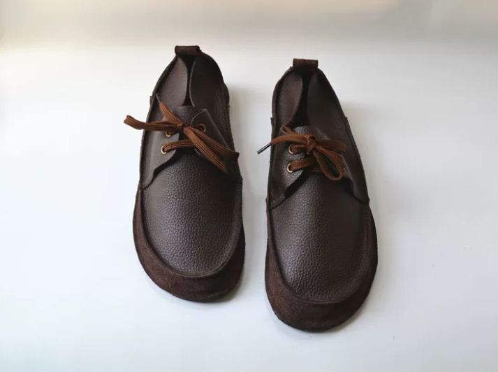 Handmade Leather Flat Shoes for Men