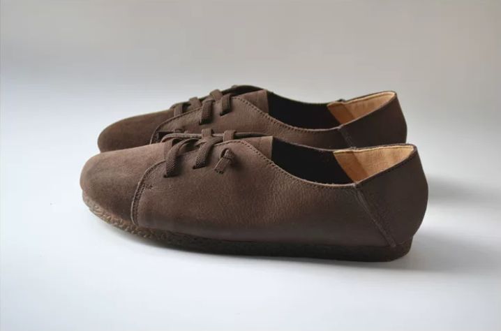 Handmade Leather Flat Shoes for Women