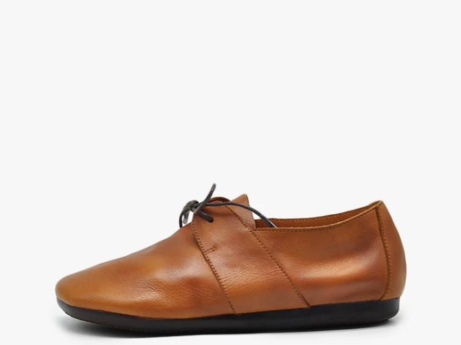 Handmade Vintage Leather Flat Shoes for Women