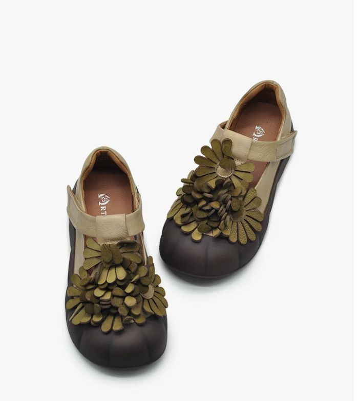 Handmade Leather Mary Jane Shoes For Women Casual & Elegant