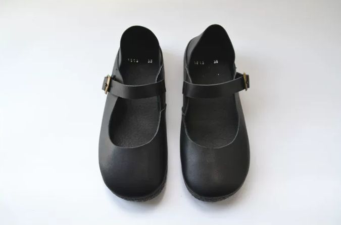 Leather Retro and Elegant Women's Mary Jane Shoes