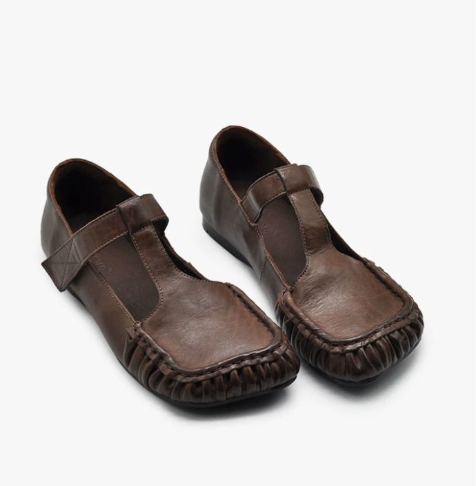 Handmade Leather Mary Jane shoes For Women Casual & Elegant