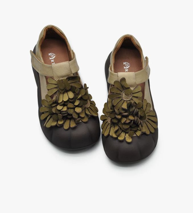 Handmade Leather Mary Jane Shoes For Women Casual & Elegant