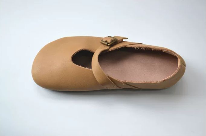 Leather One-piece Mary Jane Shoes for Women, Retro Style