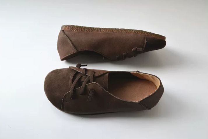 Handmade Leather Flat Shoes for Women