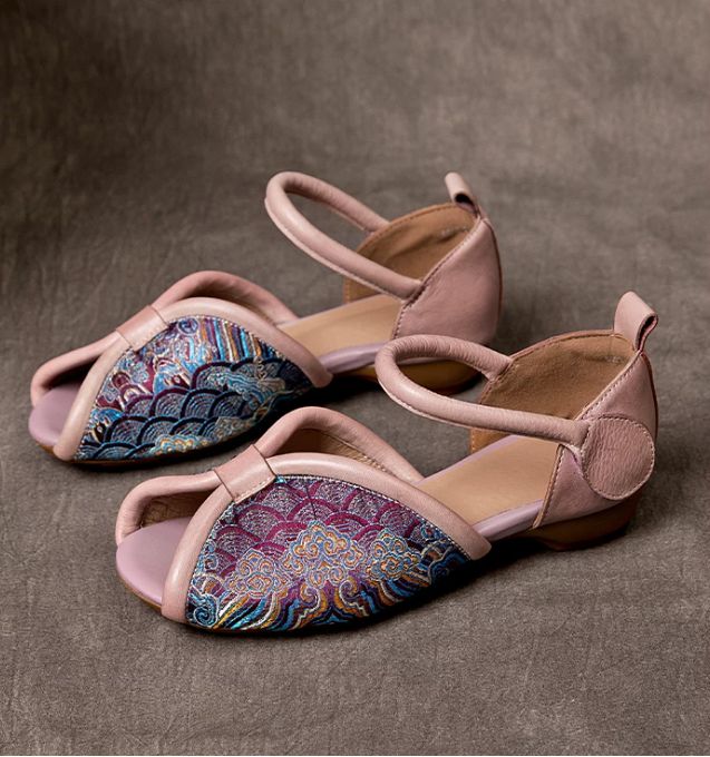 Handmade Embroidered Sandals for Ladies