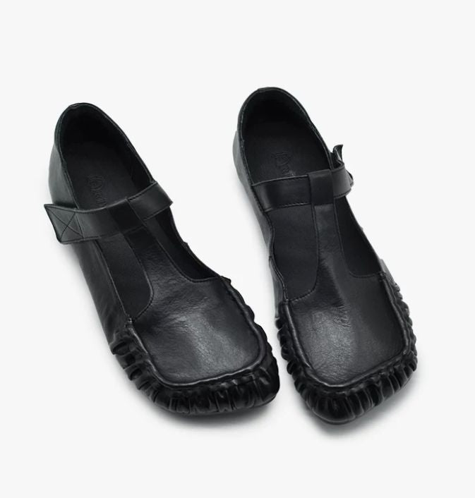 Handmade Leather Mary Jane shoes For Women Casual & Elegant