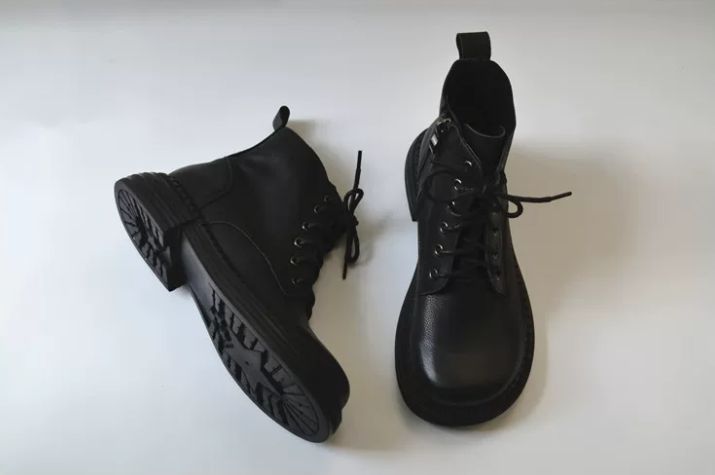 Handmade Leather Shoes for Women Retro Artistic Soft Martin Boots - Genuine Leather - Vintage Colorful Artistic Loose Big-Footed Fat-Toed Short Boots