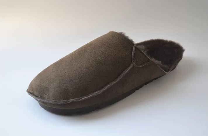 Sheepskin and Genuine Leather Pure Wool Slippers for Women