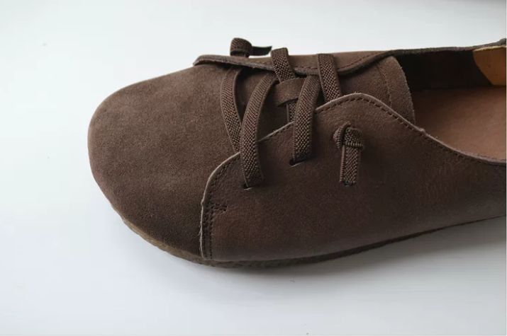 Handmade Leather Flat Shoes for Women