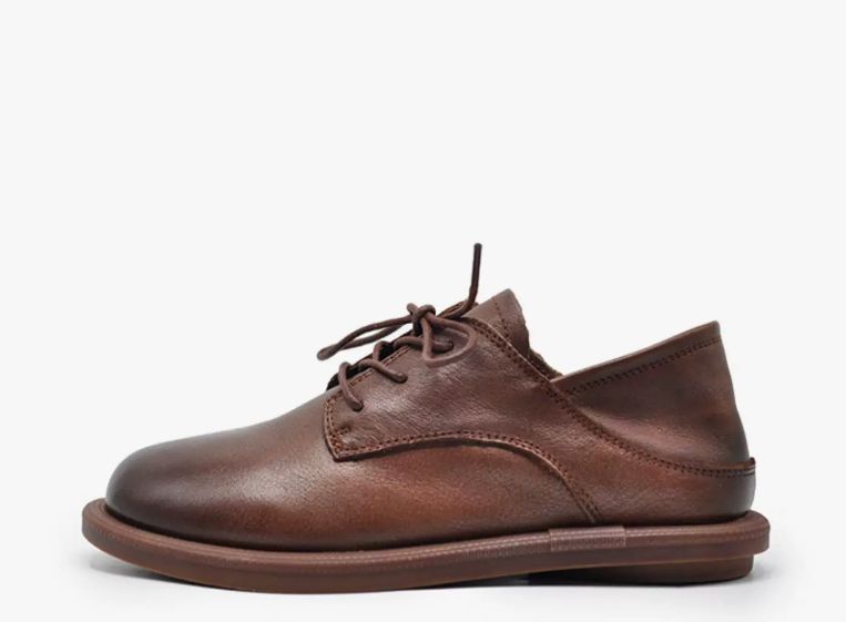 Leather Women's British Flat Shoes Suitable For Two Pairs of Casual shoes Comfortable and Versatile Loafers New Style