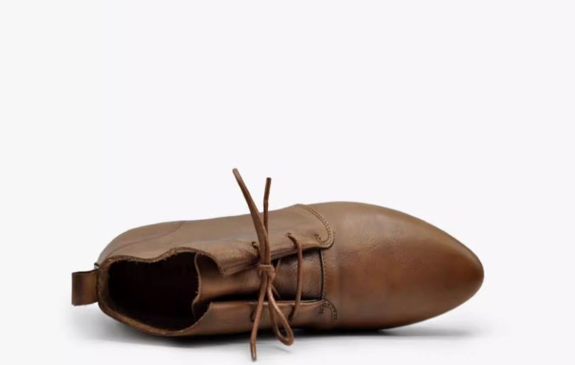 Women's Flat Shoes Lace-up Ankle Boots Retro Pointed-Toe Short Boots