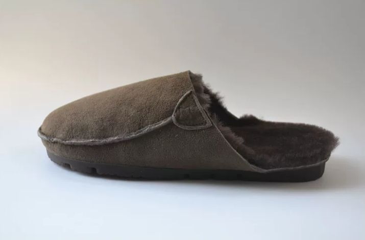 Sheepskin and Genuine Leather Pure Wool Slippers for Women
