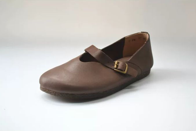 Leather One-piece Mary Jane Shoes for Women, Retro Style