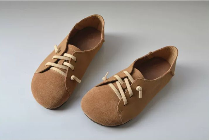 Handmade Leather Flat Shoes for Women