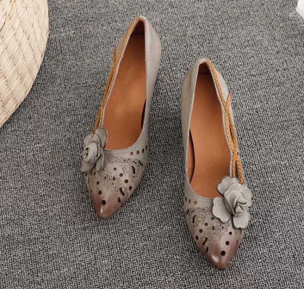 Handmade Leather High-heeled shoes for Women