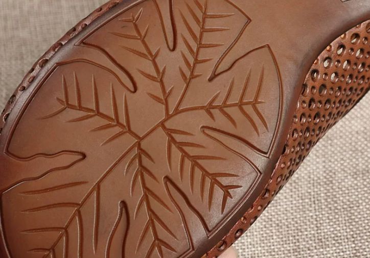 Handmade Vintage Leather Flat Shoes for Women