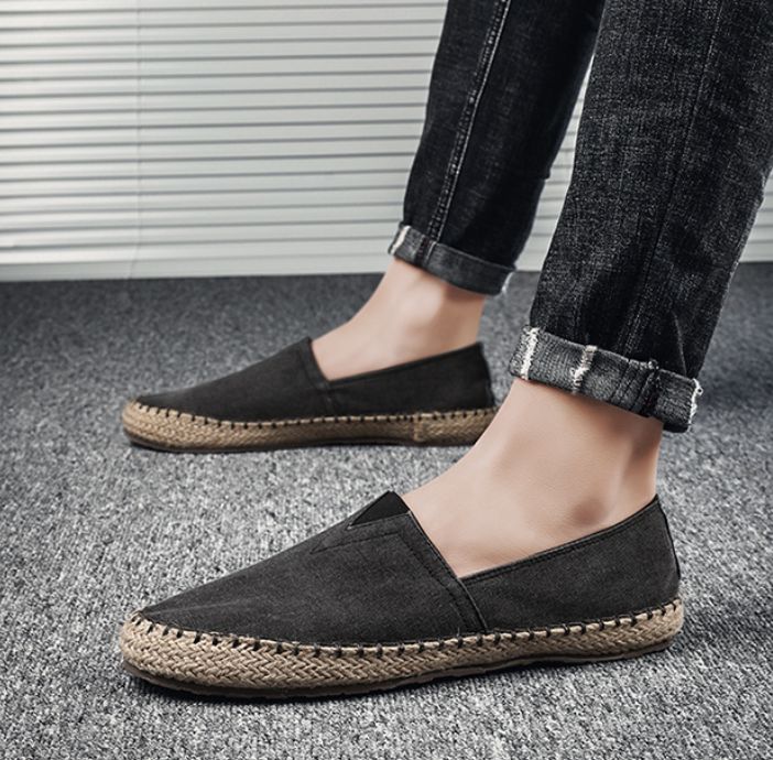Summer Breathable Men's Casual Linen Shoes Old Beijing Style Men's shoes
