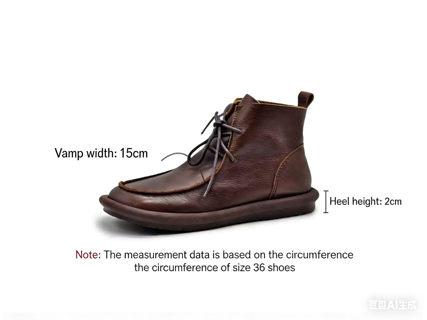 Original British-Style Platform Martin Boots for Women Made of Genuine Leather Flat Shoes