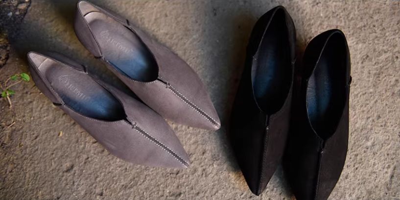 Handmade Women's shoes Mid-Heeled Pointed-toe Single Shoes New Style European Retro Genuine Leather Suitable for All Seasons