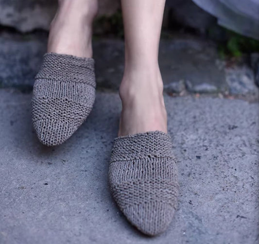 Retro Sheepskin Woven Single Shoes for Women, Soft-soled, Flat shoes, Comfortable for All Seasons, Mother's Shoes