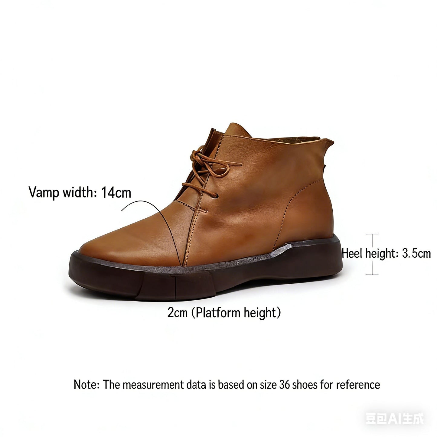 Vintage Boots with an English Style - Martin Boots for Women in Winter, With Thick Padding and a Short Heel.