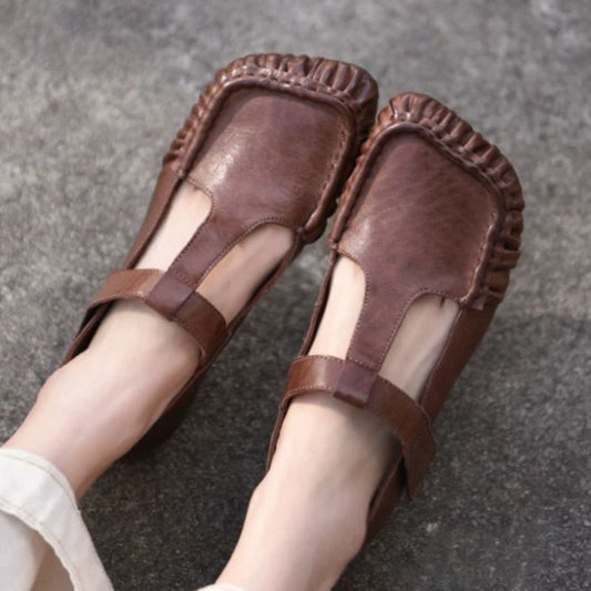 Handmade Leather Mary Jane shoes For Women Casual & Elegant