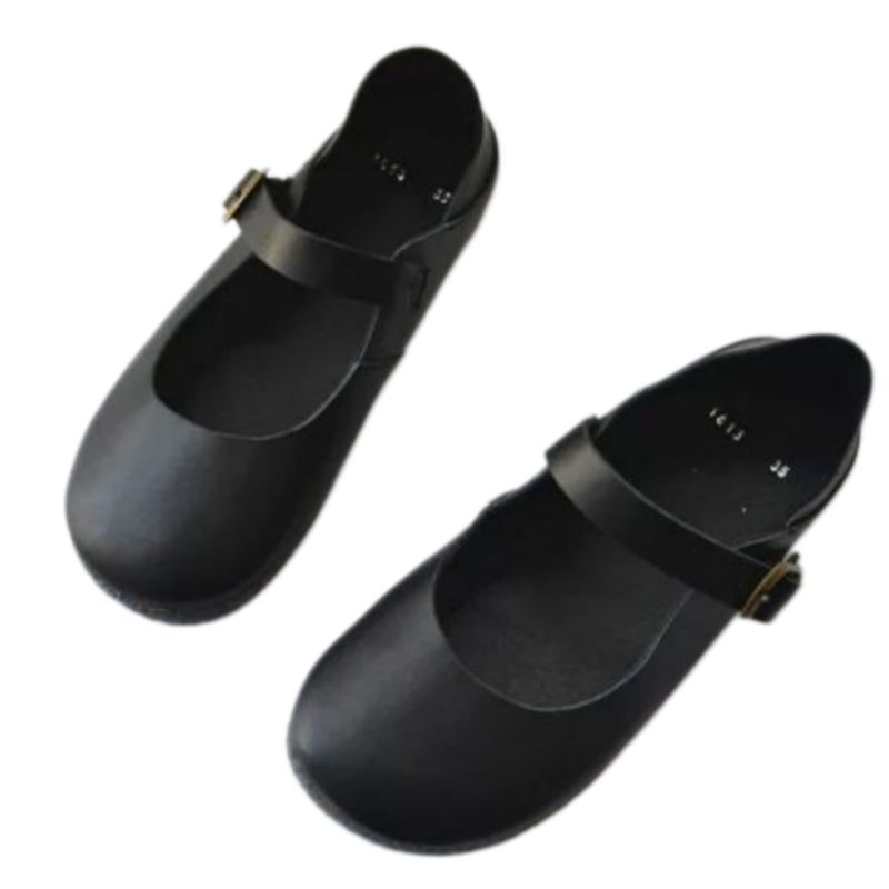 Leather Retro and Elegant Women's Mary Jane Shoes