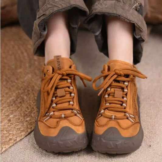 Retro Casual Thick-soled Hiking and Climbing Shoes, Casual Sports Ankle Boots