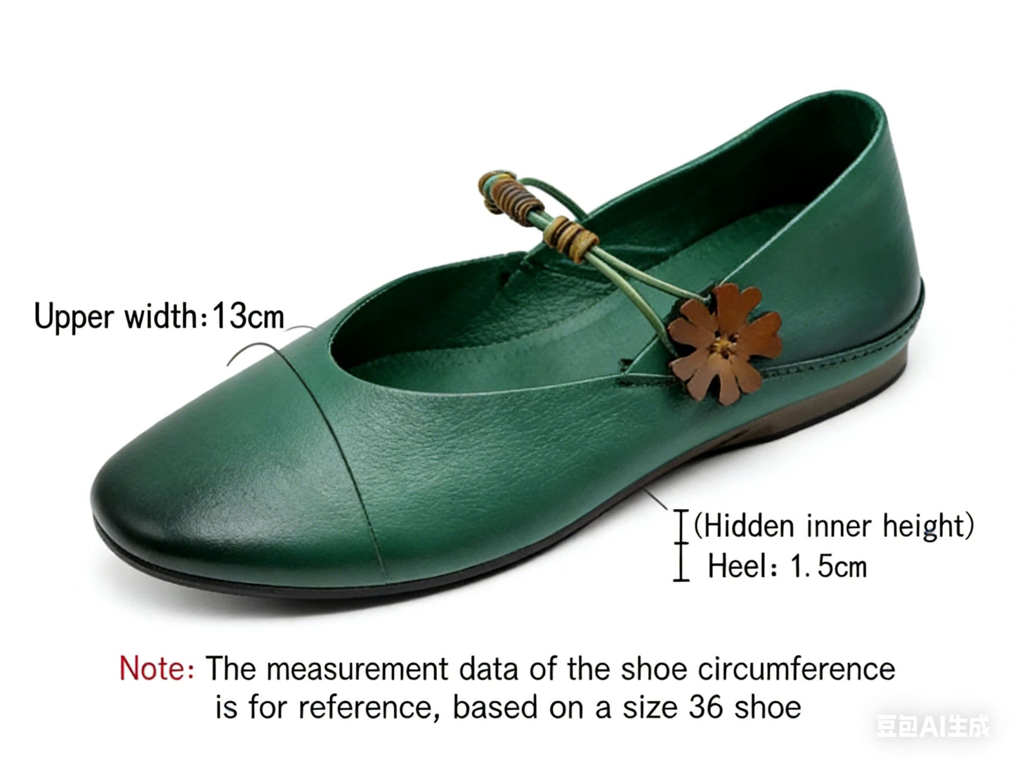 Retro Girl-Style Flowered Single Shoes Mary Jane Shoes Shallow Toe Flat Bottom Soft Sole