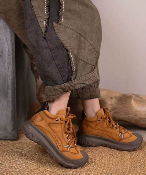 Retro Casual Thick-soled Hiking and Climbing Shoes, Casual Sports Ankle Boots